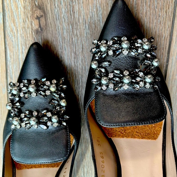 LODI smoke grey leather sexy evening heels - Picture 14 of 14